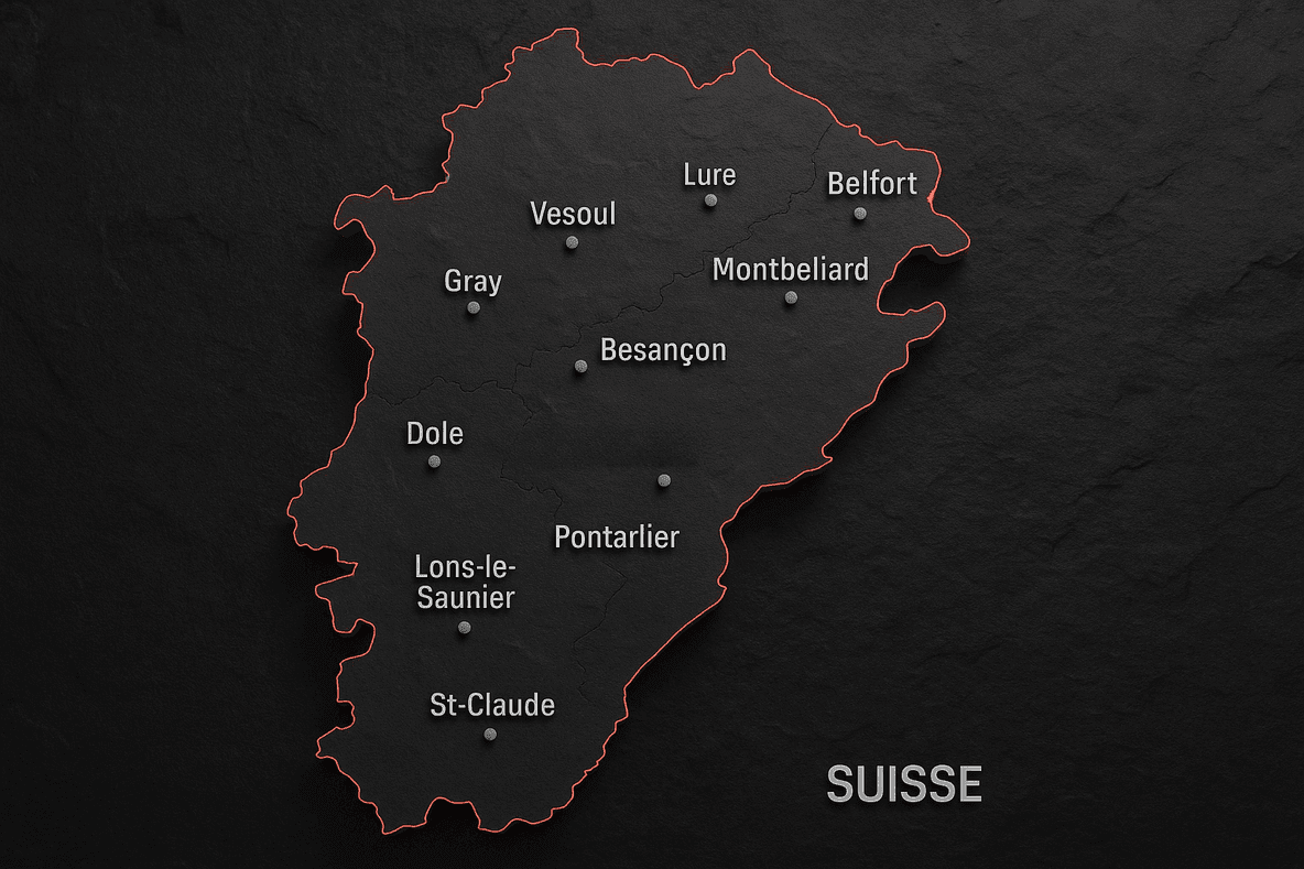 Carte de la zone d'intervention