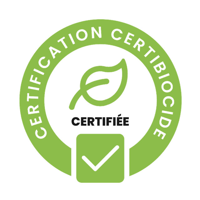 Logo de la certification Certibiocide